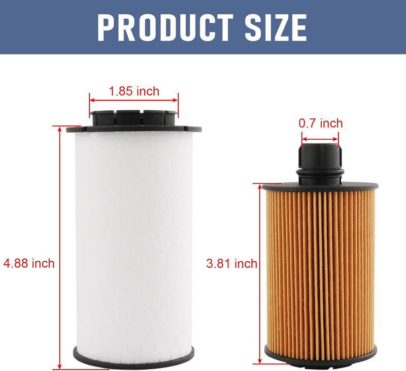 68235275AA Fuel Filter Oil Filter for Ram 1500 3.0L V6 Ecodiesel Engine 14-19