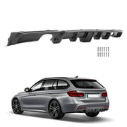 DURAFORCE Rear Bumper Lip Diffuser LED Light for BMW F30 F31 M Sport 2012-18 Carbon Style