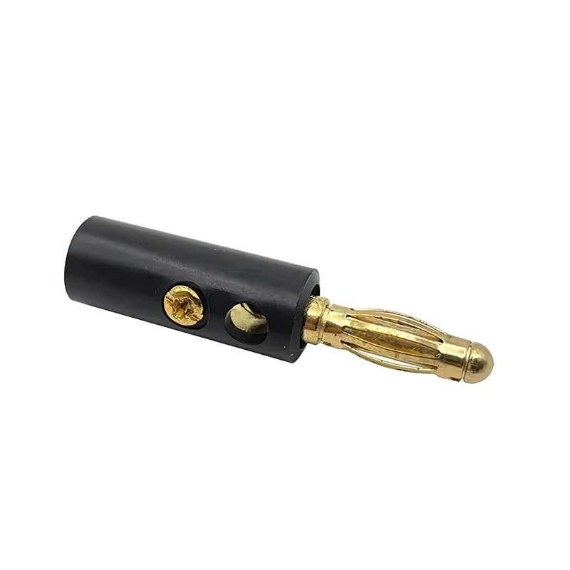 Gold Plated Banana Plugs Audio Jack Speaker Wire Cable Screw Connector 4mm 40Pcs