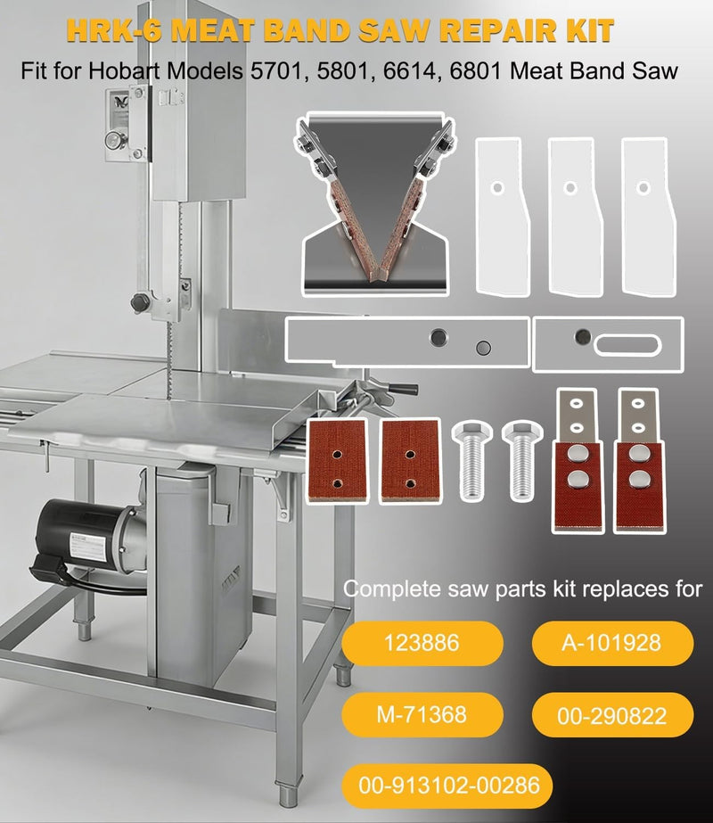 HRK-6 Meat Band Saw Repair Kit for Hobart Models 5701 5801 6614 6801