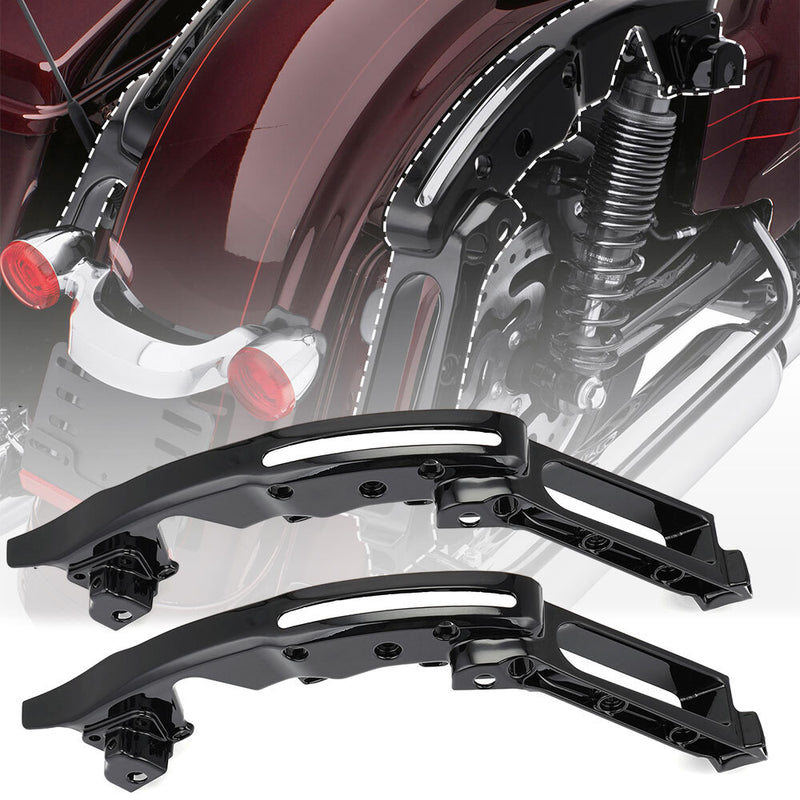 Black Rear Fender Support Bracket for Harley Touring Road Glide 2014-2024