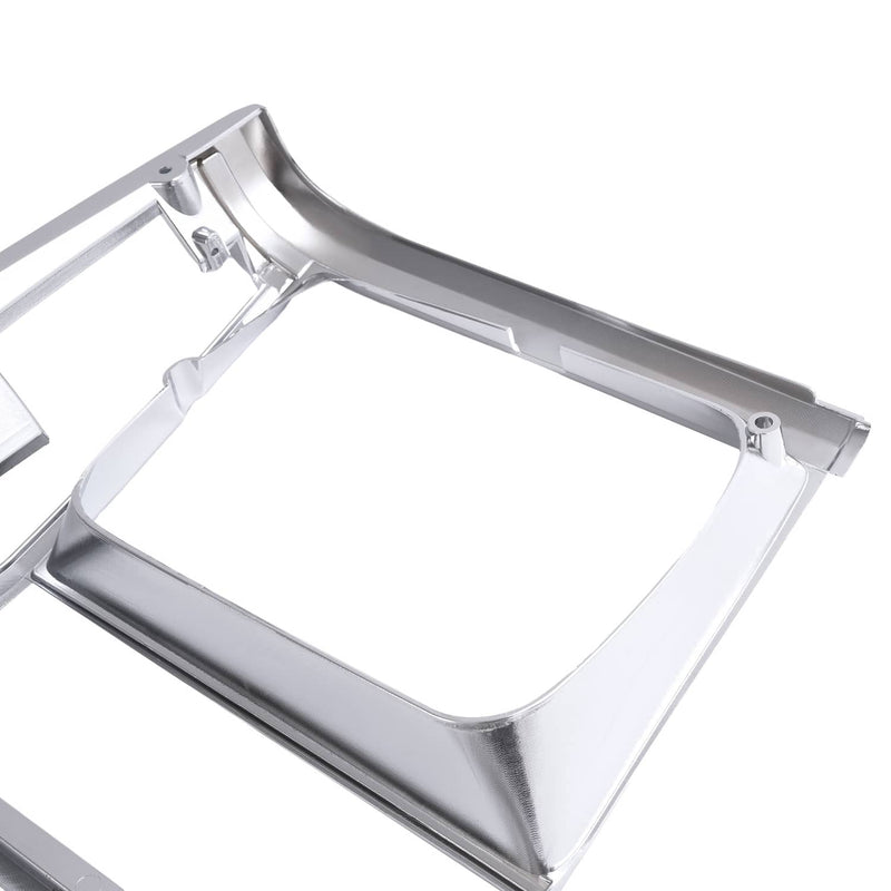 DURAFORCE Headlight Bezel Trim for Jeep Cherokee 91-96 Comanche 91-92 Chrome 2PCS