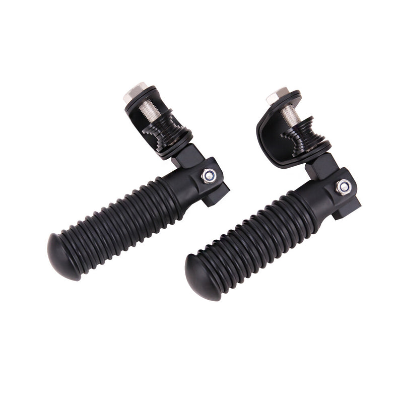 Motorcycle U-Clamp Foot Pegs Rests 1" to 1-1/4" Highway Engine Crash Bar for Hon