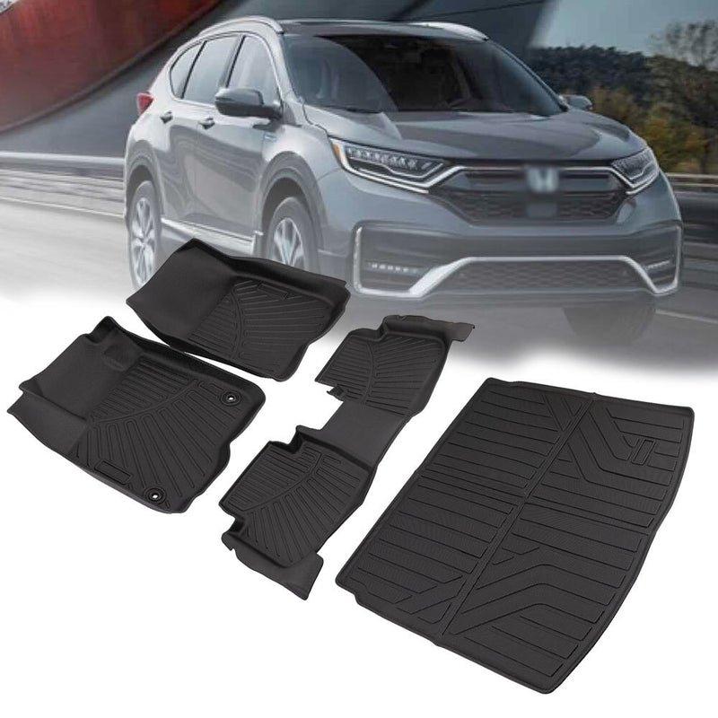 Floor Mats Trunk Mat Liner for Honda CR-V CRV 2023 2024 2025 TPE Weather