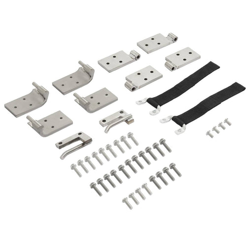 DURAFORCE Door Hinges for Early Ford Bronco 1966-1977 Silvery 304 Stainless Steel LH&RH