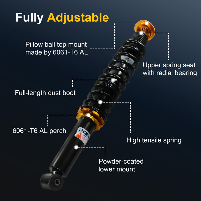 Lowering Suspension Coilover Kit for VW MK2 Vento MK3 Golf Jetta Struts