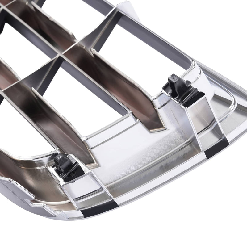 DURAFORCE Front Chrome Shell Grille with Gray Insert for Subaru Forester 2003-2005