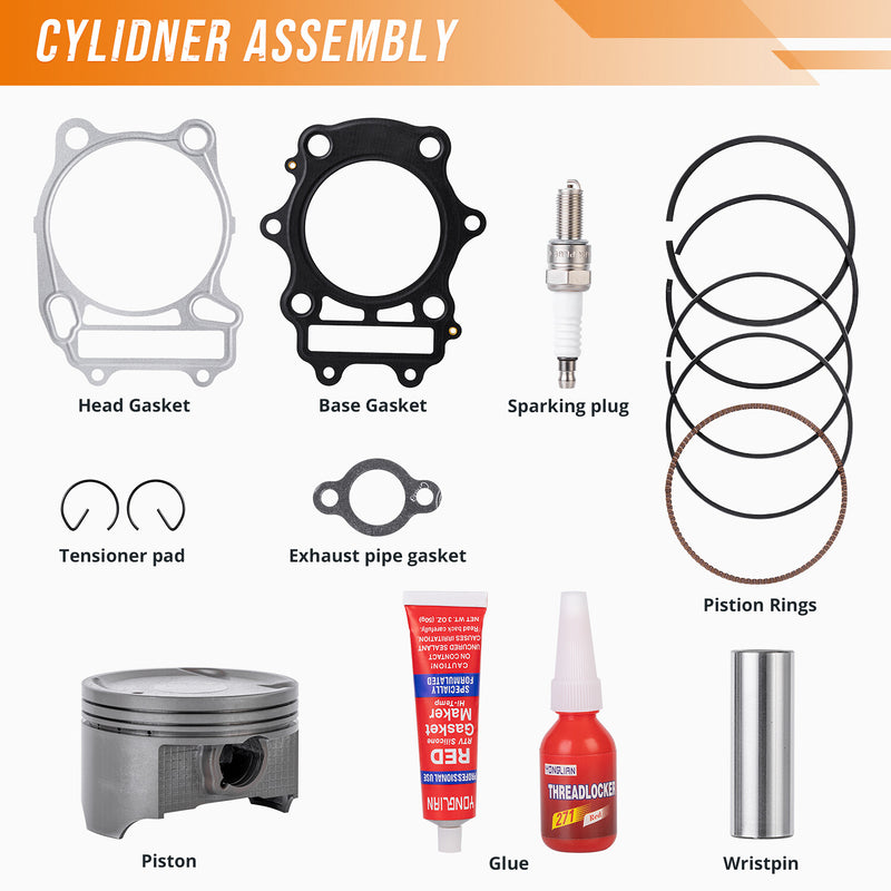 11210-27H00-0F0 Cylinder Piston Gasket Top End Rebuild Kit for Suzuki Eiger 400