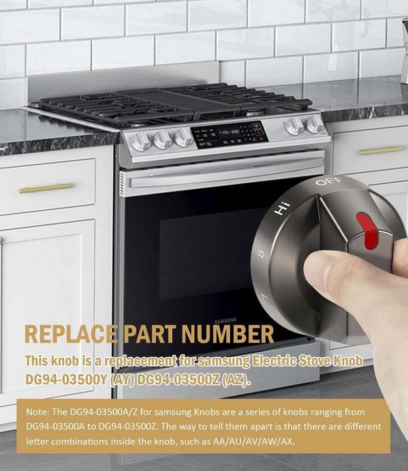 DG94-03500A/Z Stove Knob Kit for Samsung NE63T8111SG/AA NE63T8311SG/AA 4PCS