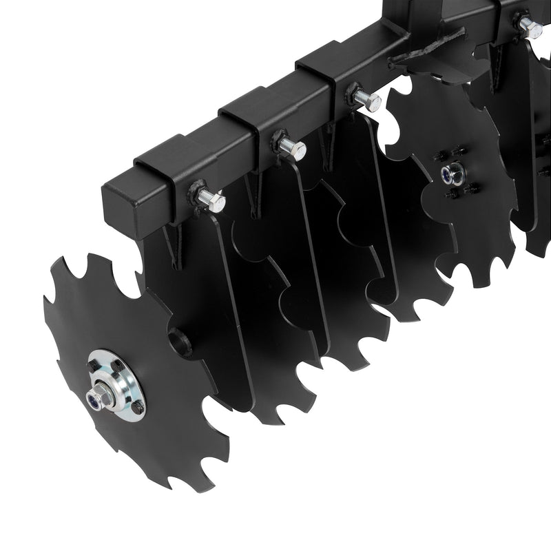 34" Disc Plow Harrow with 2-inch Receiver Hitch 8-Blade for Tractor ATV UTV