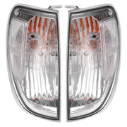 DURAFORCE Front Corner Lights Clear With Bulbs for Toyota Land Cruiser 1998-2004 Pair