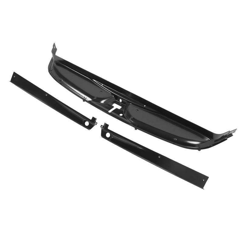 DURAFORCE Rear Inner Window Trim Set for Chevrolet Corvette Coupe Black 1984-1996