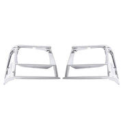 DURAFORCE Headlight Bezel Trim for Jeep Cherokee 91-96 Comanche 91-92 Chrome 2PCS