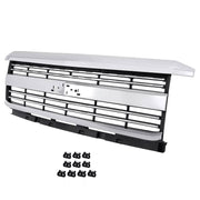 DURAFORCE Chrome Front Grille Grill Assembly for Chevy Silverado 2500 HD 3500 HD 2015-2019