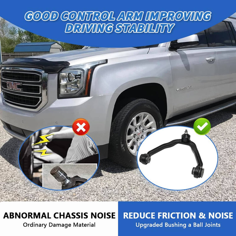 Upper Front Control Arm Ball Joints Tie Rods for Chevy Tahoe GMC Yukon Escalade