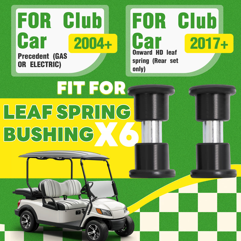Leaf Spring Bushing Set Full Kit for Club Car Precedent Onward Golf Cart