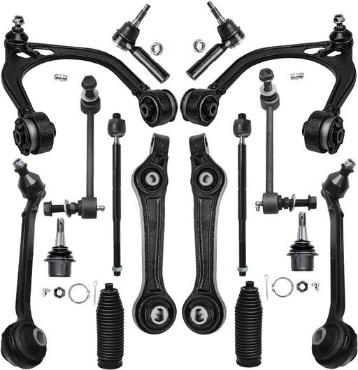 DURAFORCE 16Pc Suspension Front Control Arm Kit for 2011-2019 Dodge Charger Challenger 300