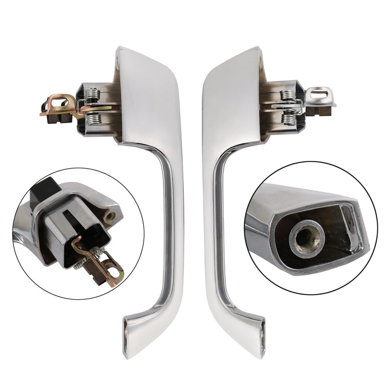 Chrome Outside Exterior Door Handle LH RH Set for Chevy GMC Pickup Truck Pair