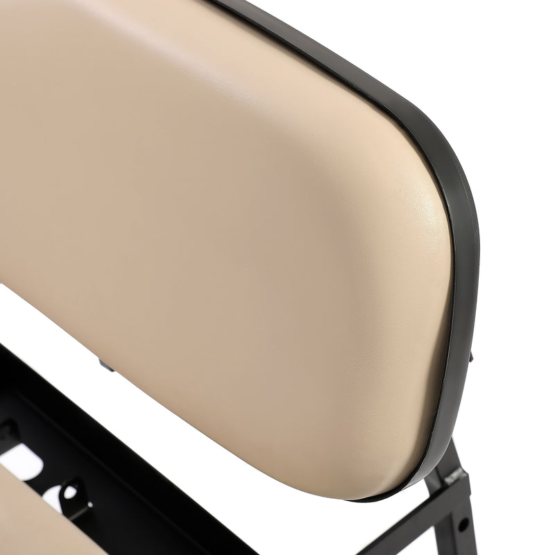 Tan Flip Folding Rear Back Seat Kit for EZGO Marathon Pre-1994 Golf Cart