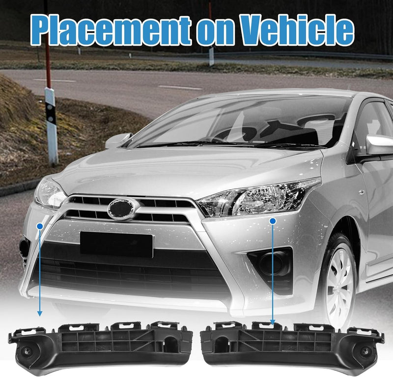 Front Bumper Bracket Left Right for 2012-14 Toyota Yaris 5253652080 5253552110