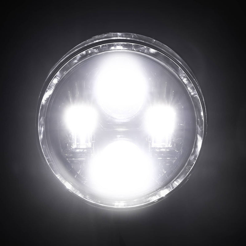 4.5" LED Motorcycle Bullet Vintage Head Lamp for Harley Dyna Softail