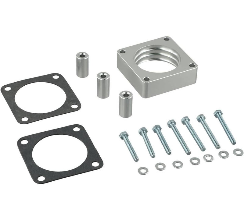 4-Bolt Throttle Body Spacer for Jeep XJ YJ TJ WJ 4.0L 2.5L 1987-2006 Silver
