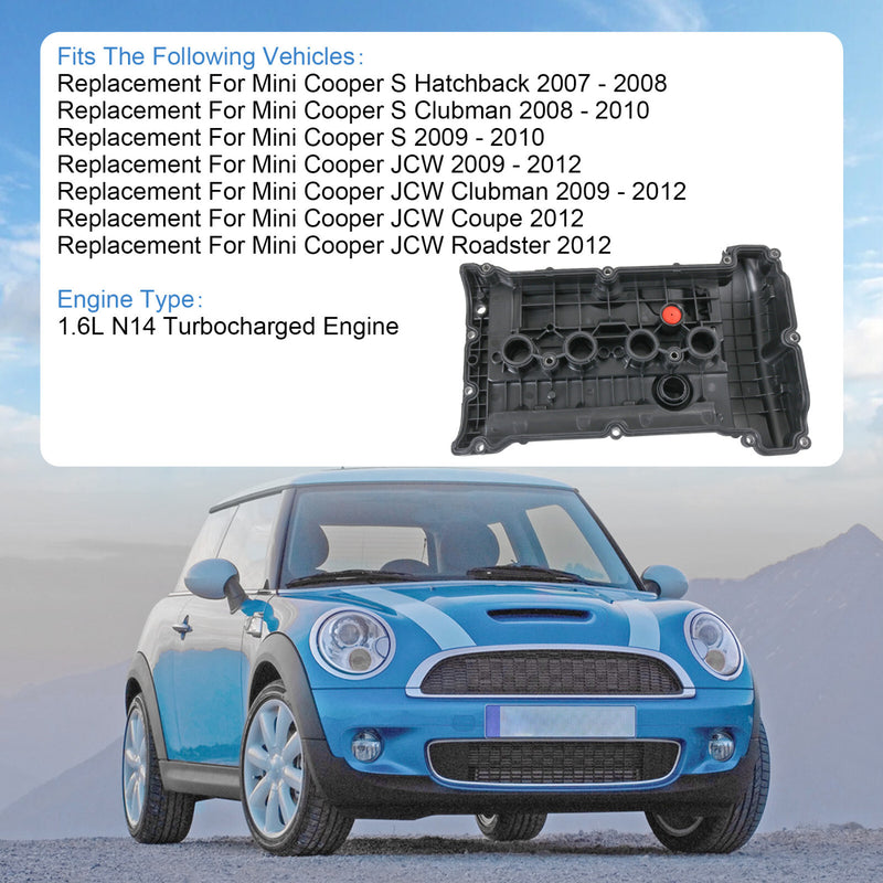 Valve Cover with Gasket for Mini Cooper S JCW R55 R56 R57 R60 1.6L N14