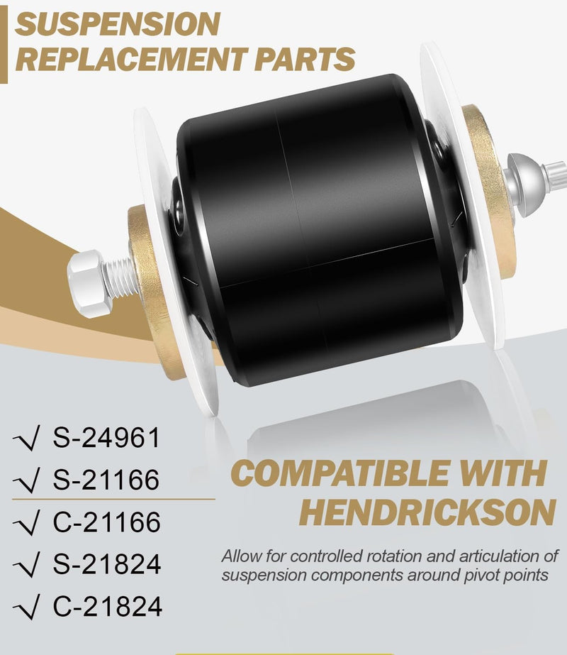Quik-Align Pivot Bolt Bushing Kit With Alignment Collar for Hendrickson Turner