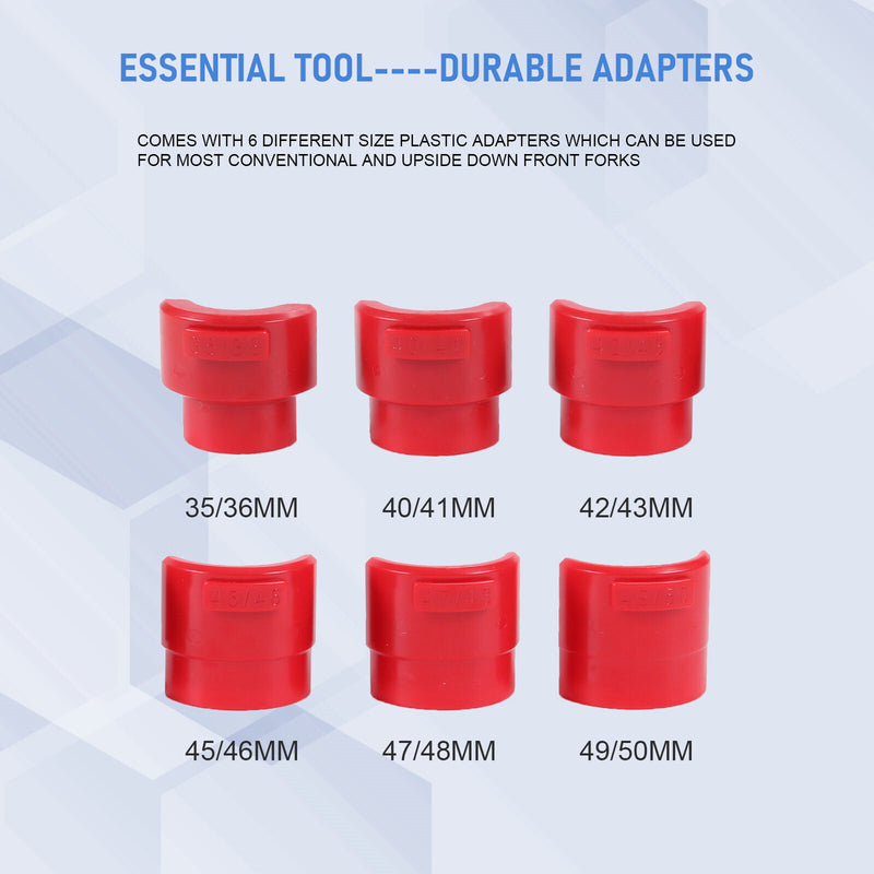 Universal Motorcycle Fork Seal Installer Driver Tool Kit 35mm-50mm 14 Pcs