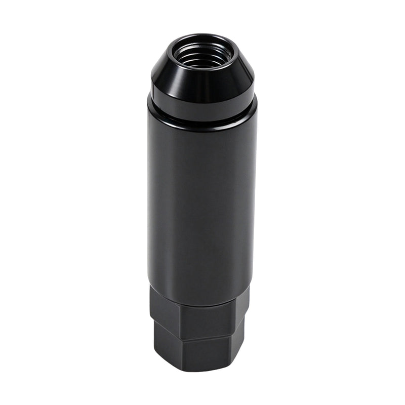 20Pcs M12x1.5mm Extended Open Ended Lug Nuts for Toyota Honda Black