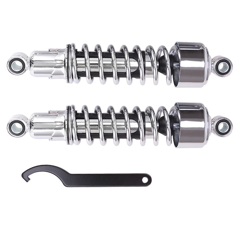 Chrome 11.75" Rear Shocks Lowering for Harley Road King FLHRC Sportster