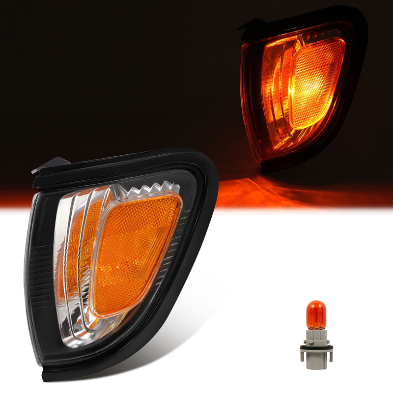 Corner Light Assembly with Black Trim for Toyota Tacoma 2001-2004 Left Side