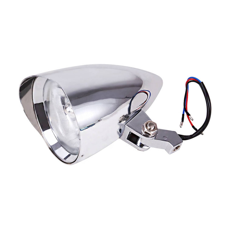 4.5" Bullet Tri-Bar Motorcycle Headlight for Harley Chopper Bobber Dyna Softail
