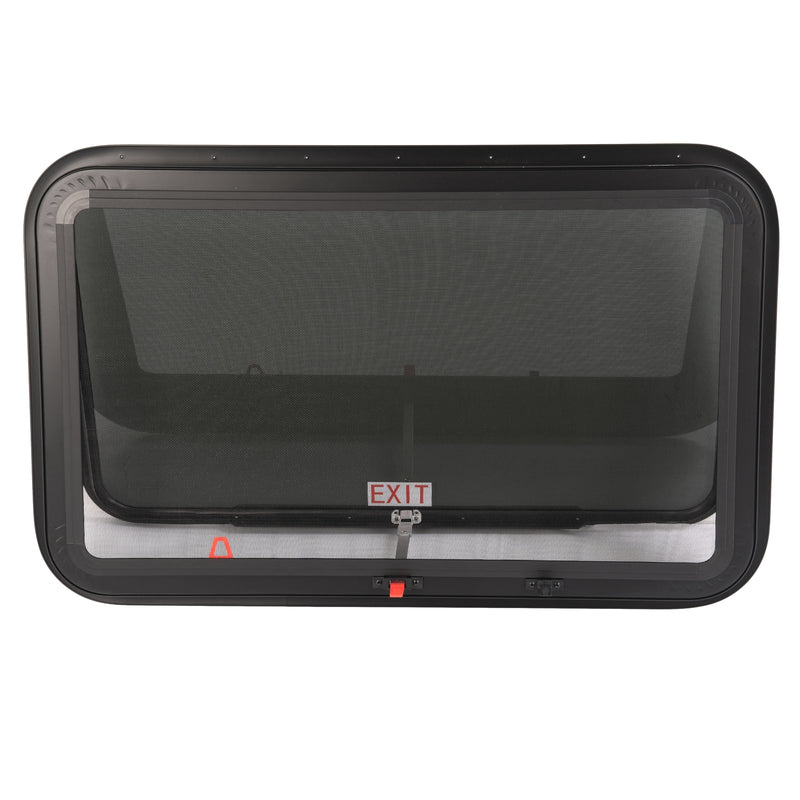 36" x 22" Dark Glass w/ Trim Ring Emergency Push Out RV Exit Window Camper