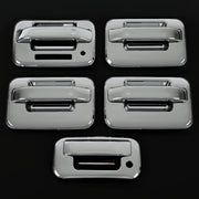 DURAFORCE Chrome Door Handle Tailgate Covers With Keypad for Ford F150 2004-2014 4 Door