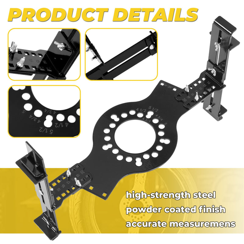 5-Lug Pattern Wheel Fitment Simulator for 14-22 Inch Tire Size Mockup