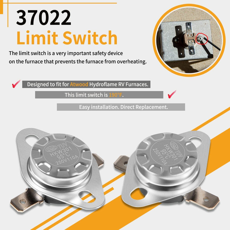37022 Limit Switch for Atwood RV Furnace 85-III 85-IV 1522 2334 8516 8520