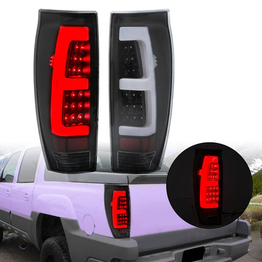 DURAFORCE GM2800153 LED Tail Lights Clear for Chevy Avalanche 1500 2500 02-06