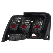 DURAFORCE Tail Lights Rear Brake Lamps for Ford Mustang 1999-2004 Red Smoked Left Right