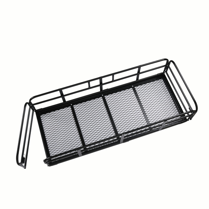 500lbs Car SUV Folding Rack Cargo Basket Trailer Hitch Mount Luggage Carrier