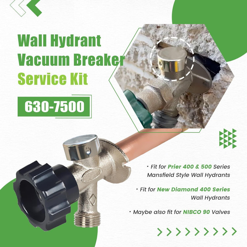 630-7500 Vacuum Breaker Repair Kit for Mansfield 400 500 Nibco 90 Valve 2-Pack