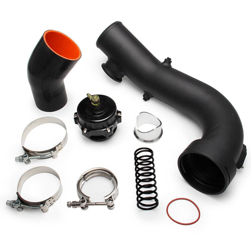 N54 Intake Turbo Charge Pipe Kit w/Tial 50mm BOV for BMW E88 E90 E92 135i 335i