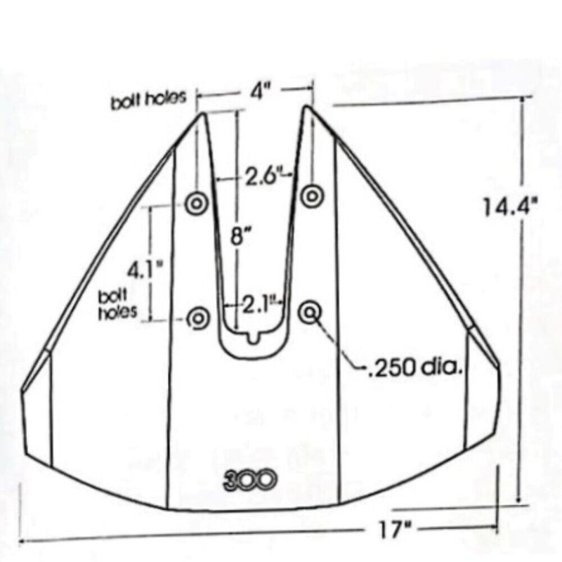 Hydrofoil Stabilizer for Yamaha Mercury Johnson Most Outboard 40-350 HP Engines