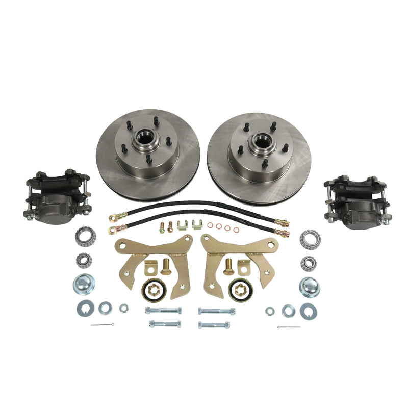 Front Disc Brake Kit for Chevy Car 1955-1957 5 on 4.75 Bolt Pattern
