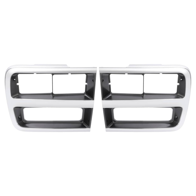 DURAFORCE Headlight Bezel Door Set for Chevrolet G10 G20 G30 1992-95 Driver Passenger Pair