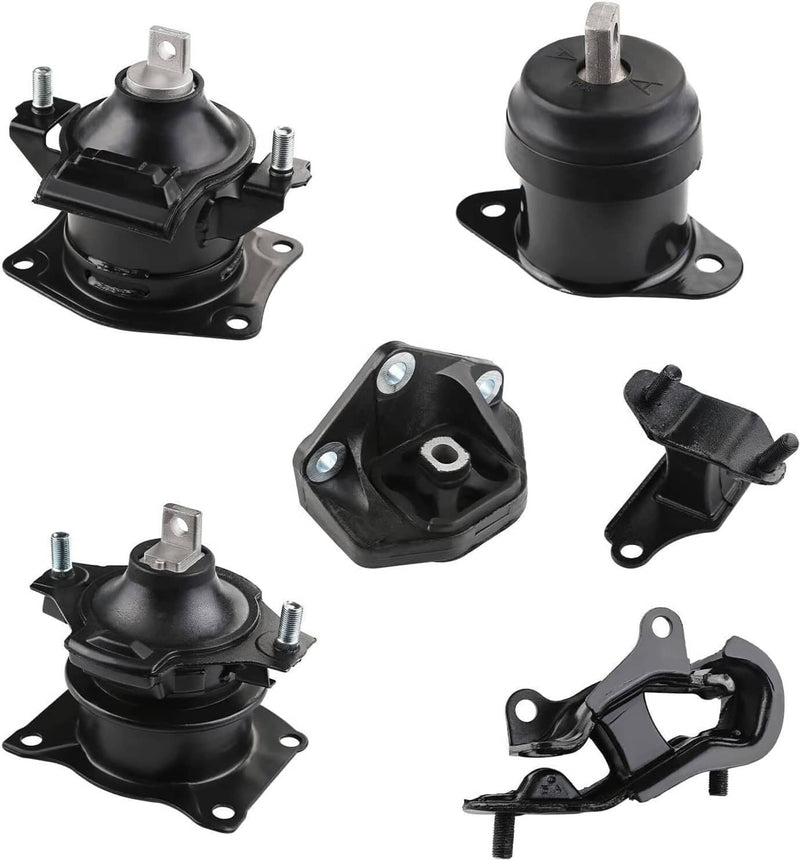 6PCS Engine Mount Trans Mounts Kit for Honda Accord 3.0L Auto Trans