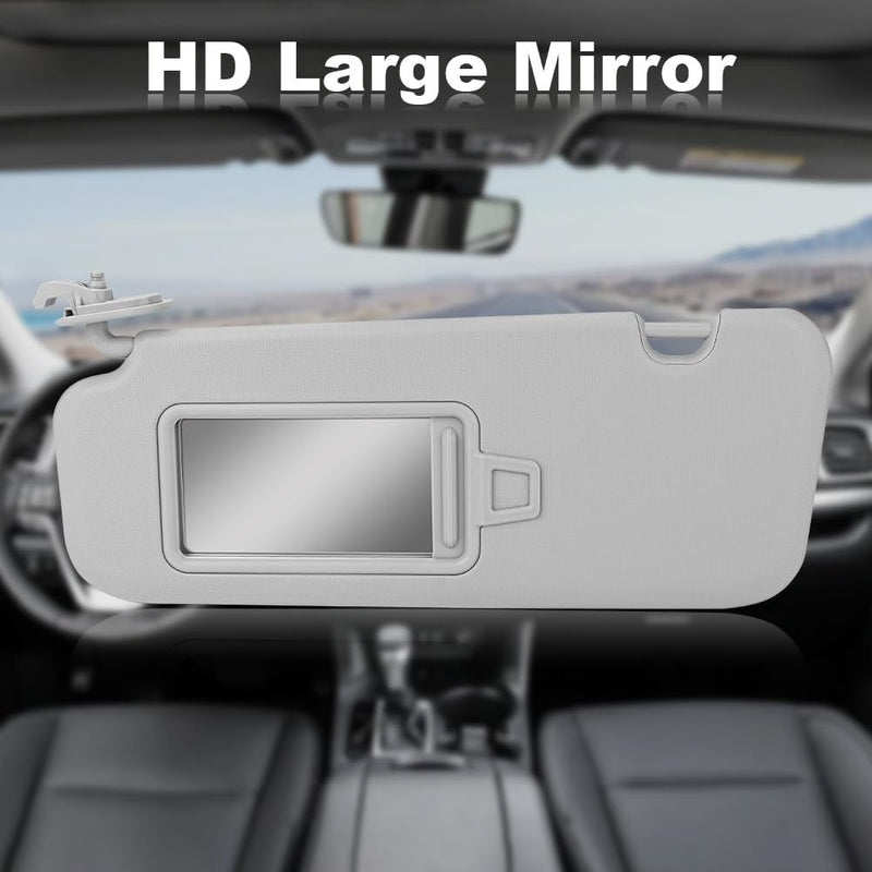 Driver Passenger Gray Sun Visor Mirror for Hyundai Elantra 2017-2019