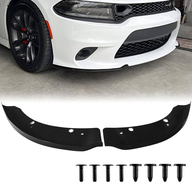 Front Bumper Lip Splitter Trim Cover for Dodge Charger SRT Scat 2015-2021 Black
