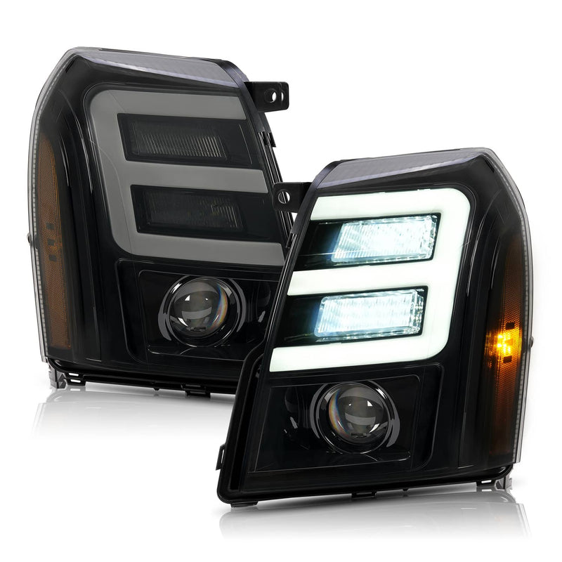 DURAFORCE LED Projector Headlights HID/Xenon for Cadillac Escalade 2007-2010-2014 ESV EXT