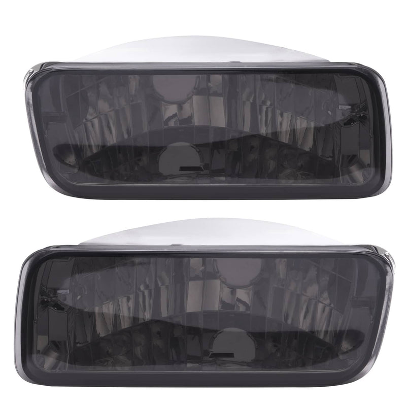 DURAFORCE Smoke Bumper Turn Signal Side Marker Lights for Chevrolet Camaro 1985-1992